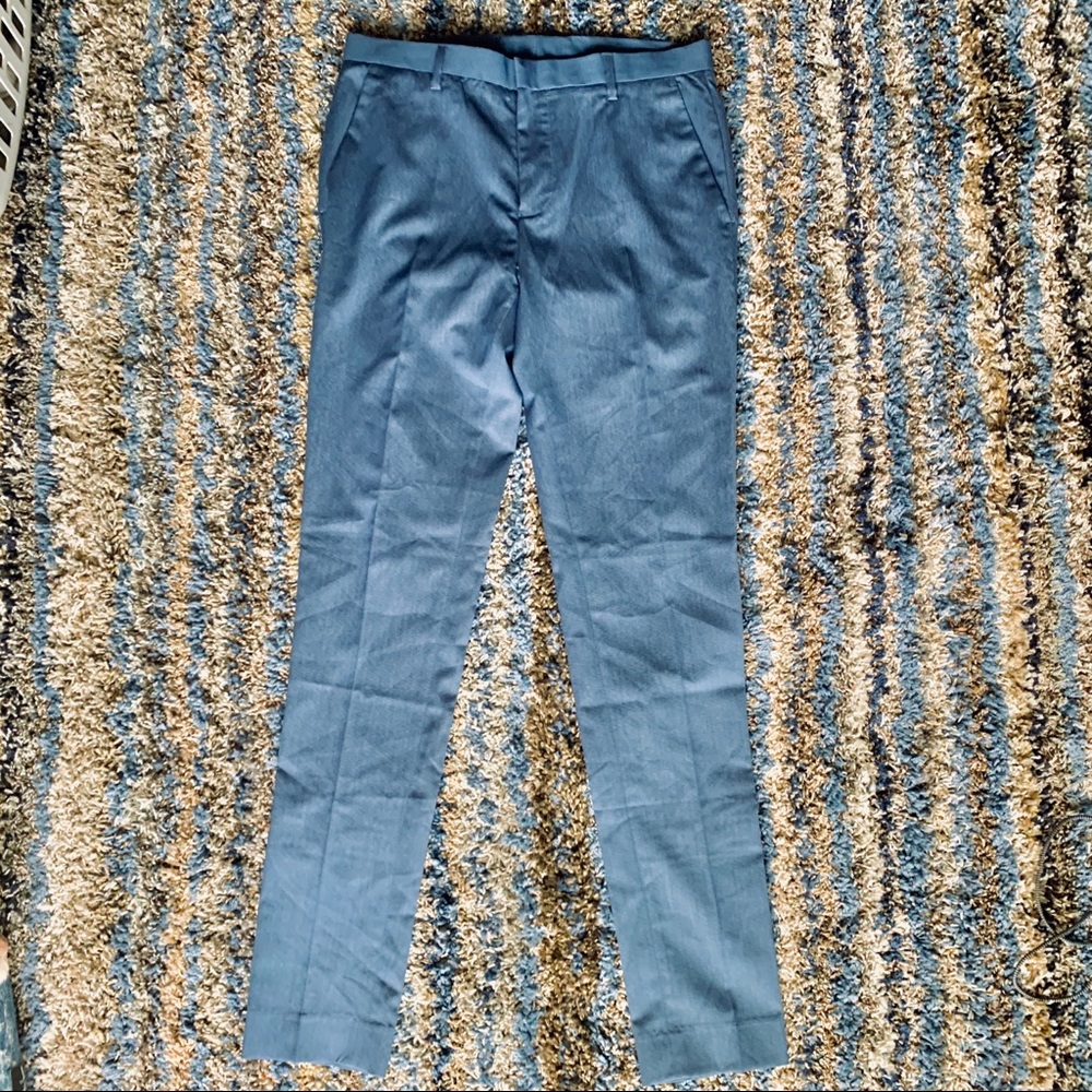 Men’s skinny fit blue dress pants by ASOS